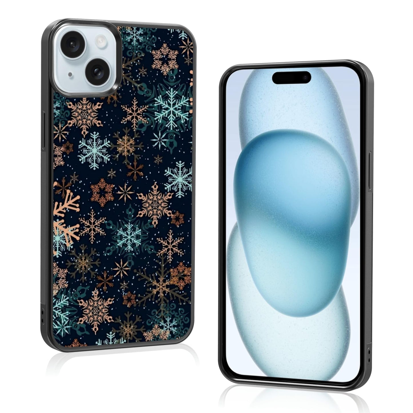 Cute Christmas Tree Bow Phone Case: Kawaii Winter Non-Slip Design Compatible with iPhone 13./14 Case for Women & Girl（14）