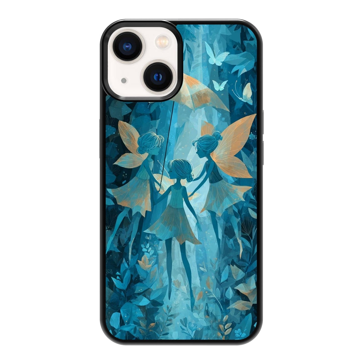 Lush Garden Wildflower Field Green Botanical Nature Aesthetic Phone Case, Shockproof Protective Cover for iPhone 11 12 13 14 15 16 17 Pro Max Plus Mini XR 7 8 SE