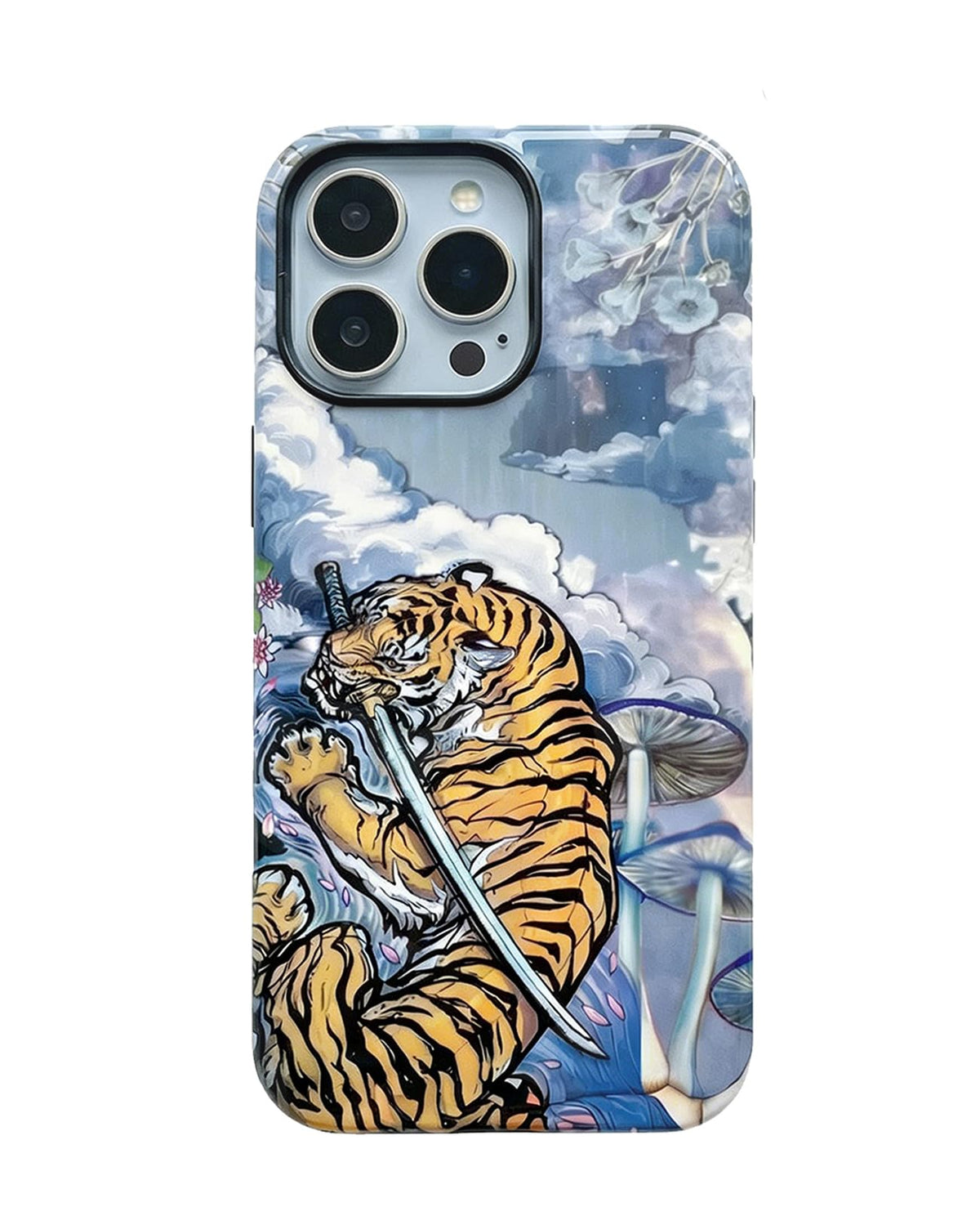 for iPhone 17 Pro Case Cute Retro Chinese-Style Tiger Phone Case Made of Hard PC Material, It Provides Full Protection with A Glossy Finish for Women (Green, iPhone 17 Pro)