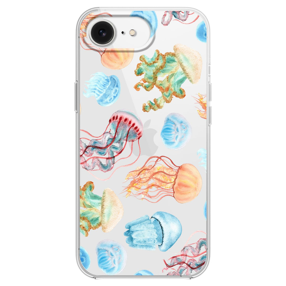 Blingy's for iPhone 17 Case, Christmas Tree Snowflake Winter Clear Case | Transparent, Winter Holiday Design, Snowflake Pattern, Christmas Pattern, Merry Christmas, Soft TPU Protective Case 6.3 in