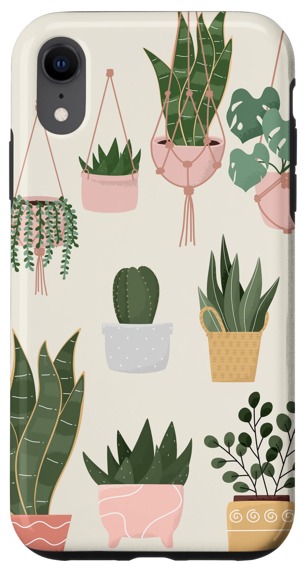 Boho Indoor and Outdoor Plant Illustrations Nature Art Phone Case for iPhone 15 Pro Max