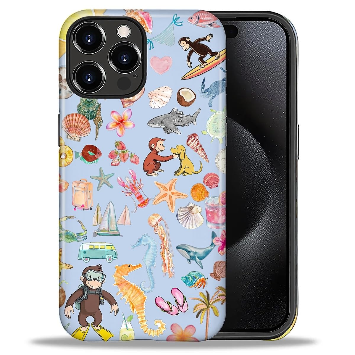 CARLOCA Case for iPhone 16 Pro,Vintage Cat Animal Pet Lover Collage Design Hybrid Dual Protection Soft TPU + Hard PC, Shockproof & Anti-Scratch Cover Men Women Stylish Protective Phone Case