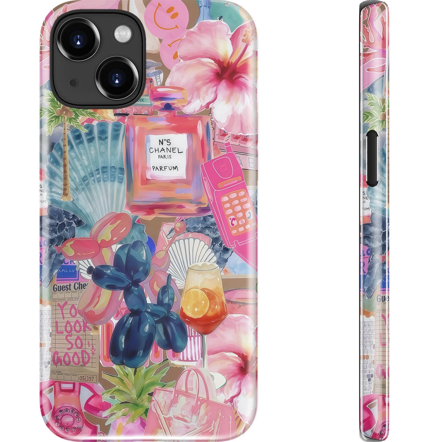 Goodon for iPhone 15 Pro Max Case, Cute Preppy Floral, MagSafe Compatible | Dual-Layer Hard Shell & Silicone, Wireless Charging, Slim Fit Phone Cover with Wildflower Designs for Women Girls