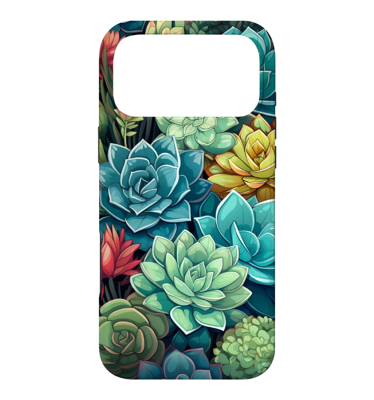 Succulent Plant Botanical Green Floral Pattern Flower Cactus Case for iPhone Air