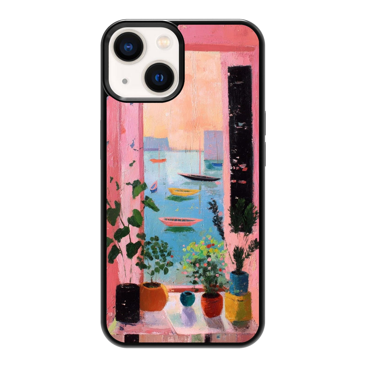 Lush Garden Wildflower Field Green Botanical Nature Aesthetic Phone Case, Shockproof Protective Cover for iPhone 11 12 13 14 15 16 17 Pro Max Plus Mini XR 7 8 SE
