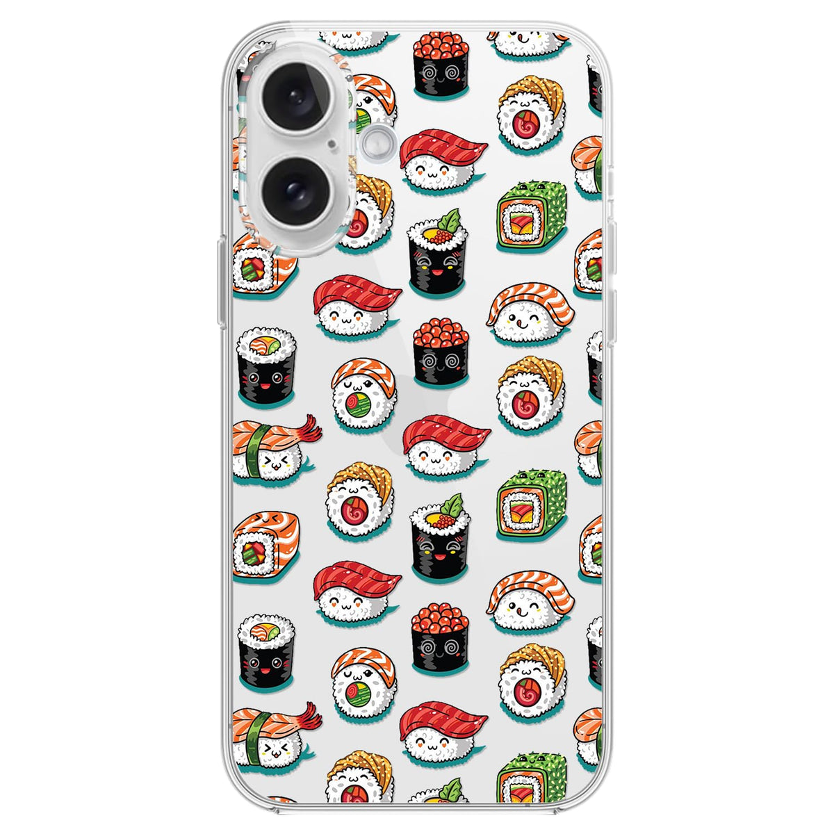 Blingy's for iPhone 16 Case, Christmas Pattern Winter Snowman Style with Falling Snowflake Design Transparent Soft TPU Protective Clear Case (6.1 inch) (Snowman)