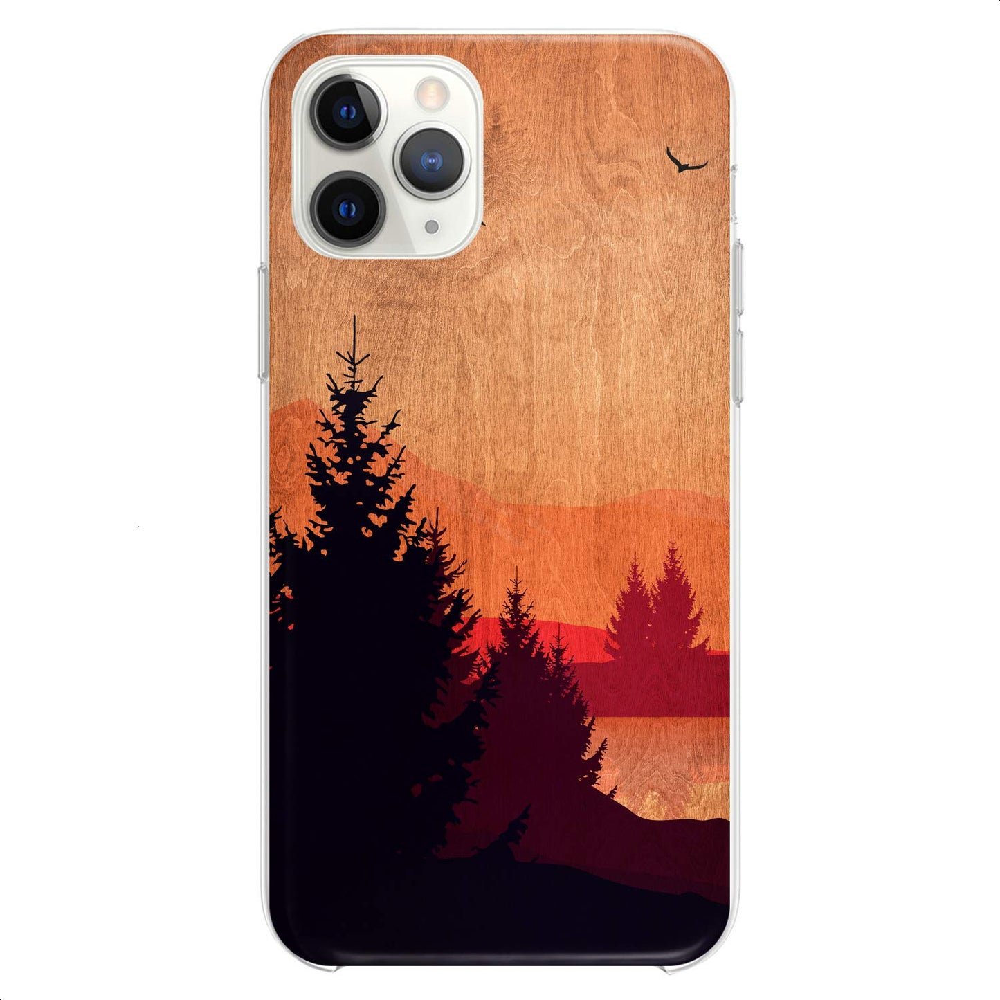 Case Compatible with iPhone 14 13 Pro Max 12 Mini 11 Xs X 8 Plus Xr 7 SE 6s 5 Slim Shadow Plants Lovely Phone Nature Flexible Silicone Print Modern Art Design Trees Cute Soft Clear White