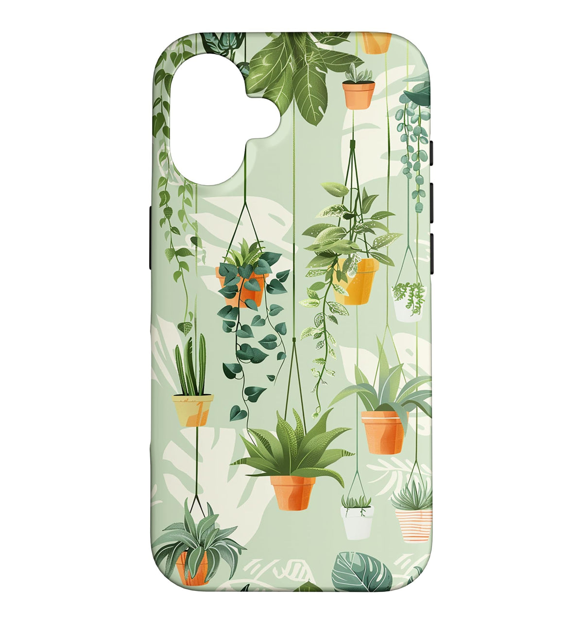 Potted Plants Botanical Gardening Case for iPhone 16