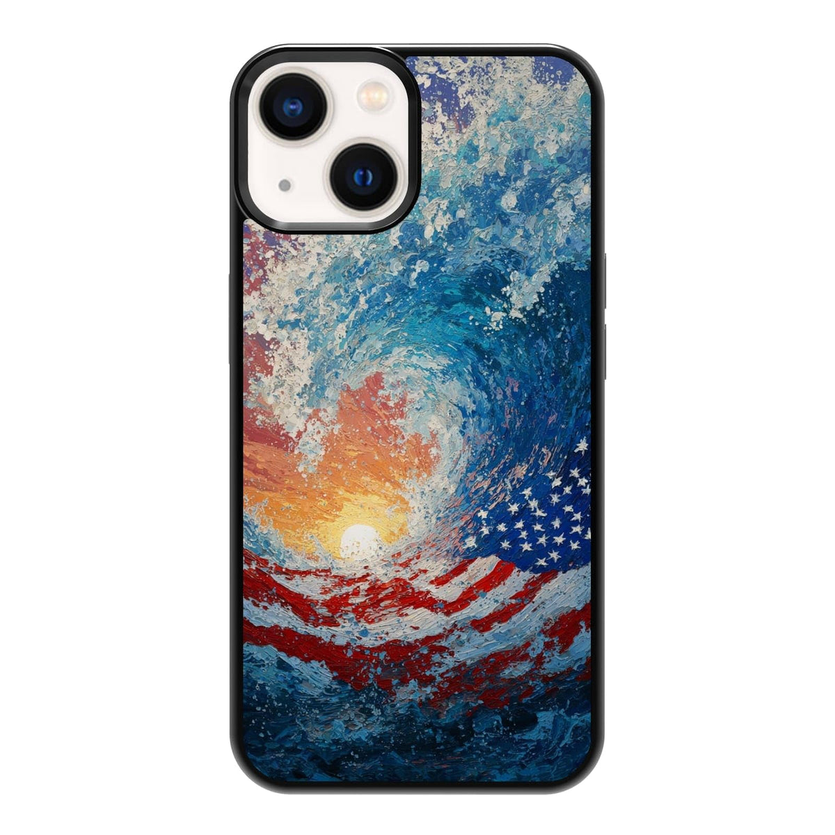 Four Seasons Tree of Life Watercolor Nature Phone Case, Shockproof Protective Cover for iPhone 11 12 13 14 15 16 17 Pro Max Plus Mini XR 7 8 SE