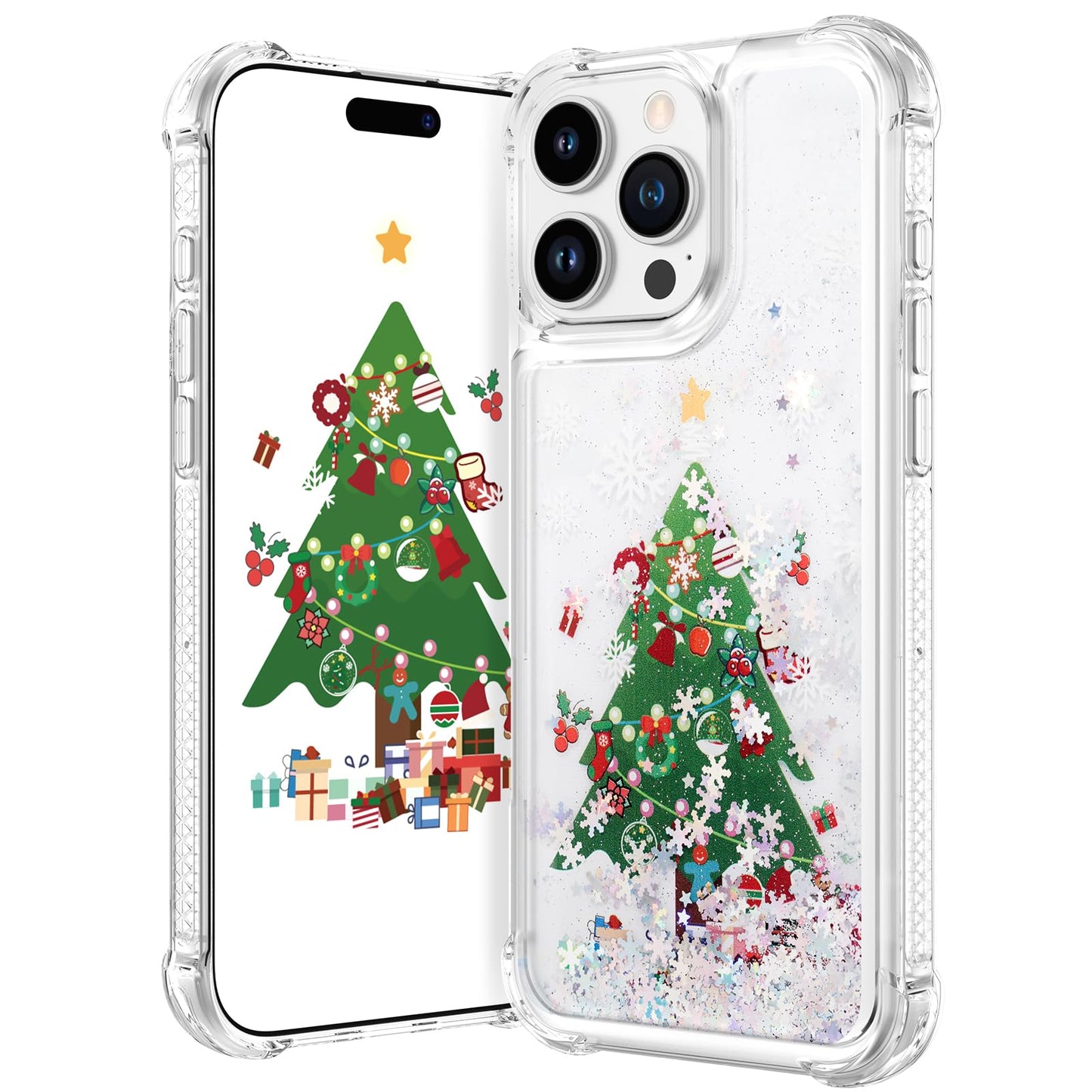 Maxdara for iPhone 13 iPhone 14 Cute Christmas Tree Case