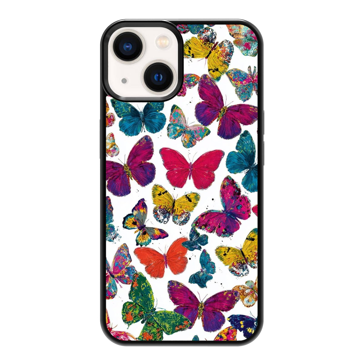 Elegant Forest Green Botanical Leaf and Plant Illustration Phone Case, Shockproof Protective Cover for iPhone 11 12 13 14 15 16 17 Pro Max Plus Mini XR 7 8 SE
