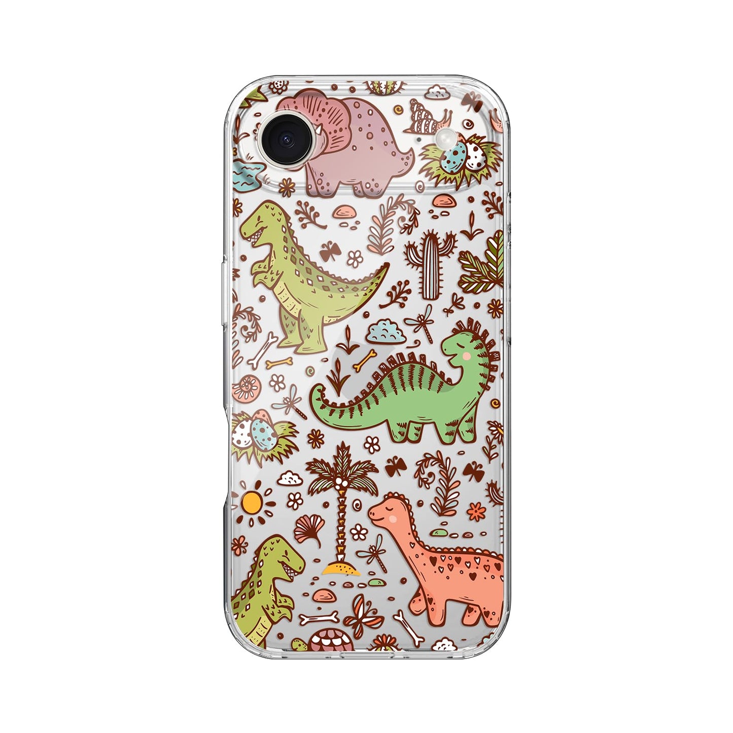 Blingy's for iPhone 17 Case, Christmas Tree Snowflake Winter Clear Case | Transparent, Winter Holiday Design, Snowflake Pattern, Christmas Pattern, Merry Christmas, Soft TPU Protective Case 6.3 in