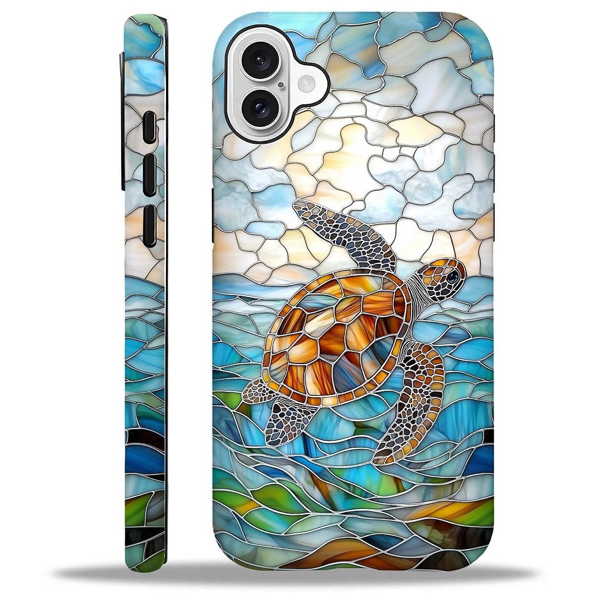 Case Compatible with iPhone 16,Christmas Decorations-Santa Claus Hybrid 2-Layer Hard Shell+Silicone Double Protective Scratch-Resistant Shockproof Case for iPhone 16
