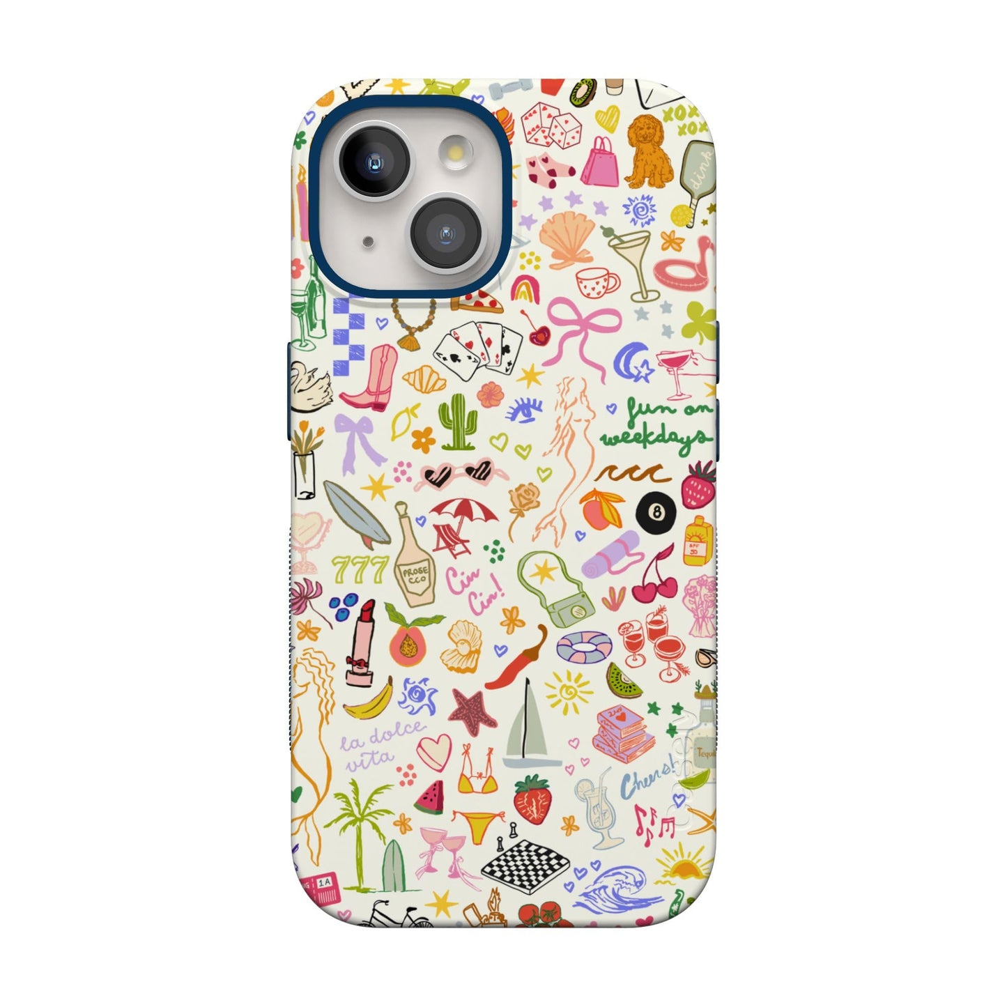 Casely iPhone 15 Case | Hanging Around | Potted Plants Floral | Bold Protective Design | Compatible with MagSafe