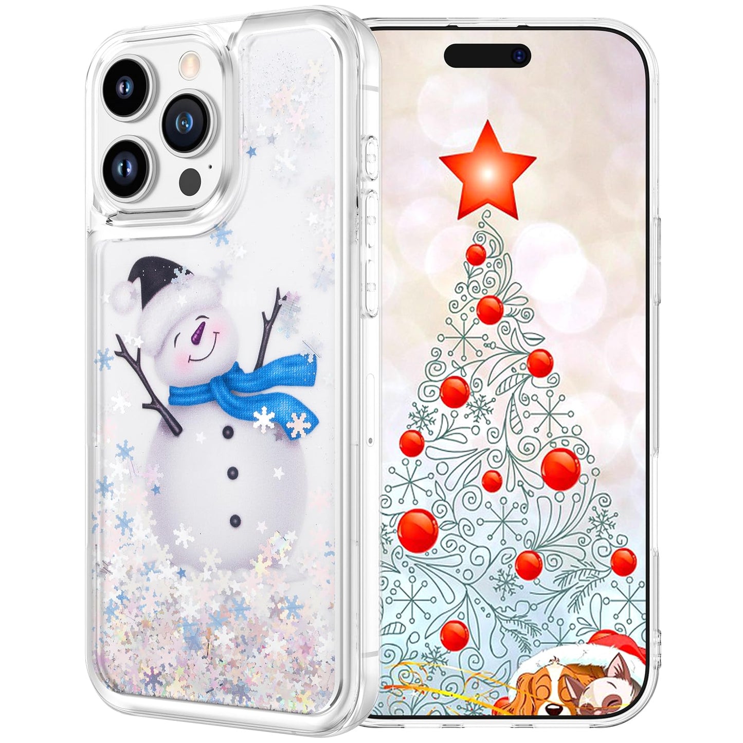 Maxdara for iPhone 13 iPhone 14 Cute Christmas Tree Case