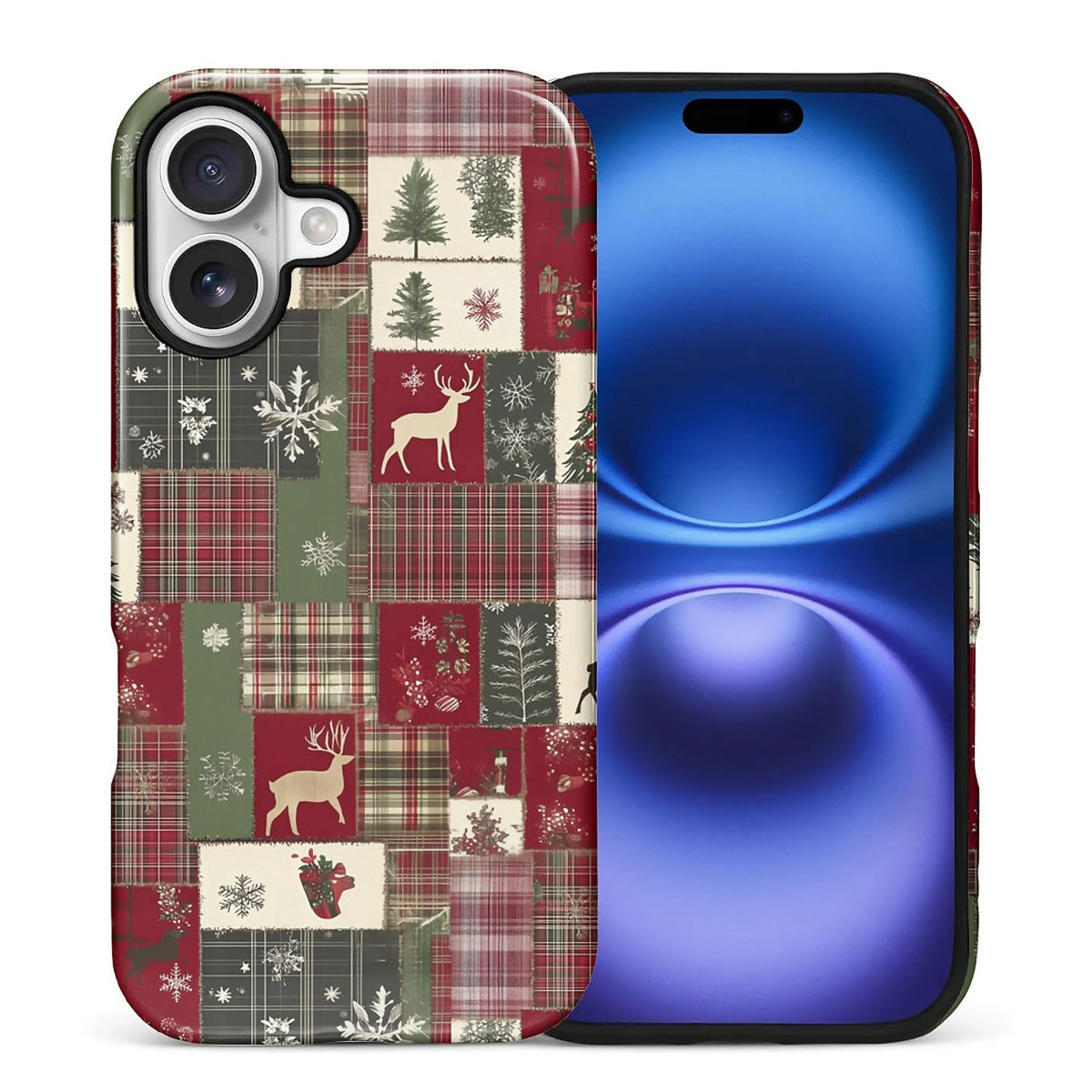 for iPhone 17 Pro Max Case,Hybrid 2-Layer Hard Shell + Silicone Protective Case -Resistant Shockproof- Ally's Dog's Cute College Summer Flower Collage