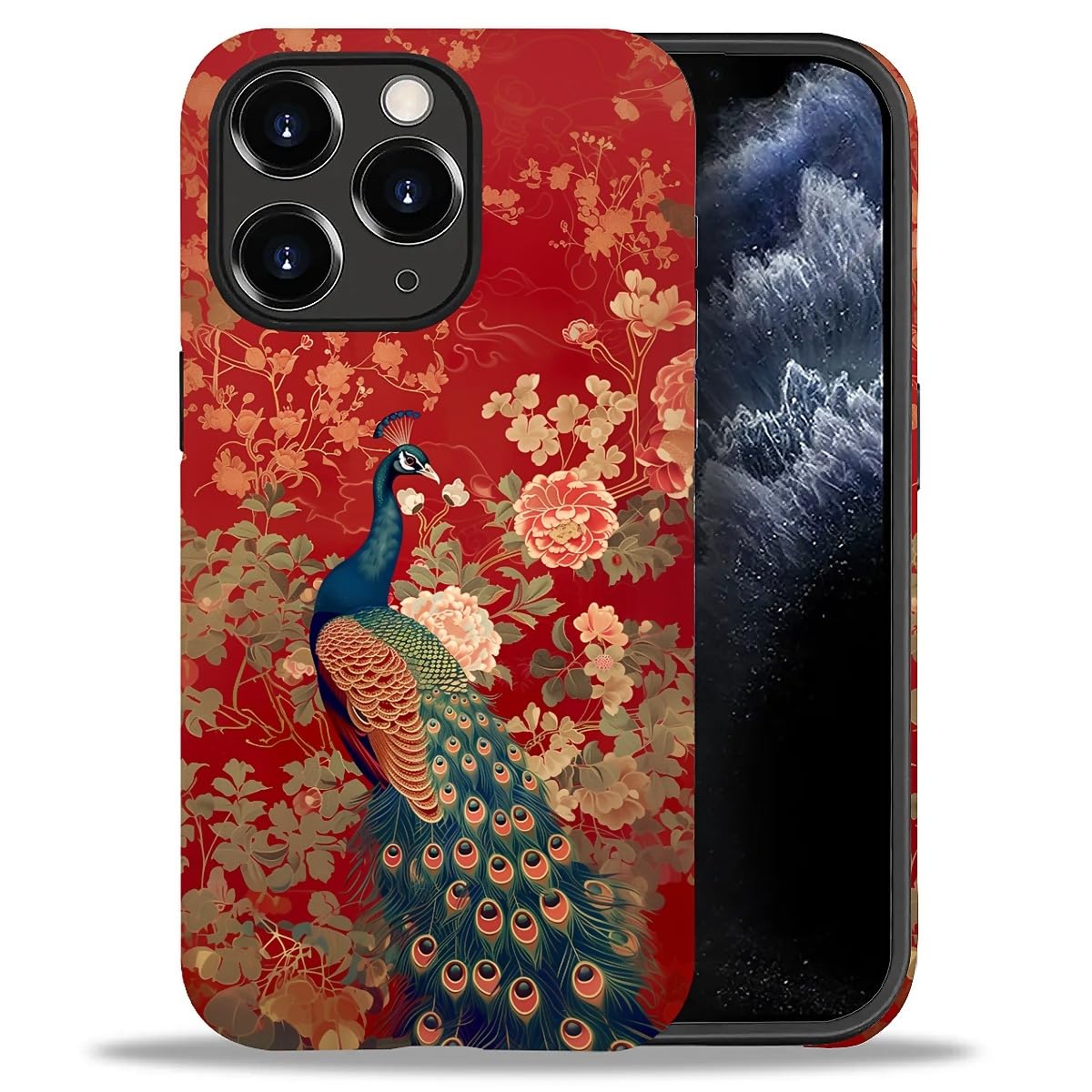 DAIZAG Phone Case Compatible with iPhone 13/14,Christmas Santa Claus Mixed 2 Layer Soft Silicone+Hard PC Ddouble Protection Ultra-Thin Phone Case for iPhone 13/14