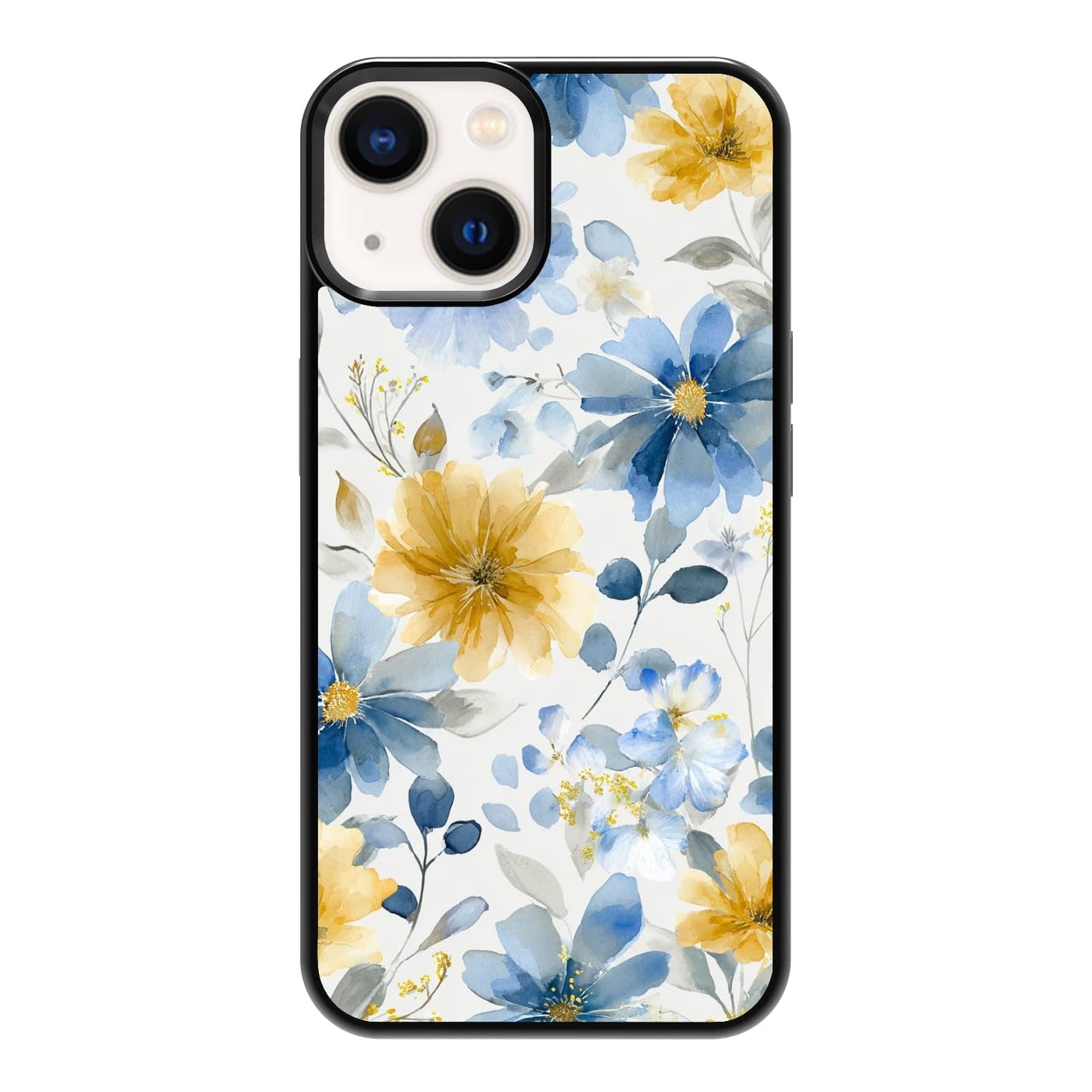 Elegant Forest Green Botanical Leaf and Plant Illustration Phone Case, Shockproof Protective Cover for iPhone 11 12 13 14 15 16 17 Pro Max Plus Mini XR 7 8 SE
