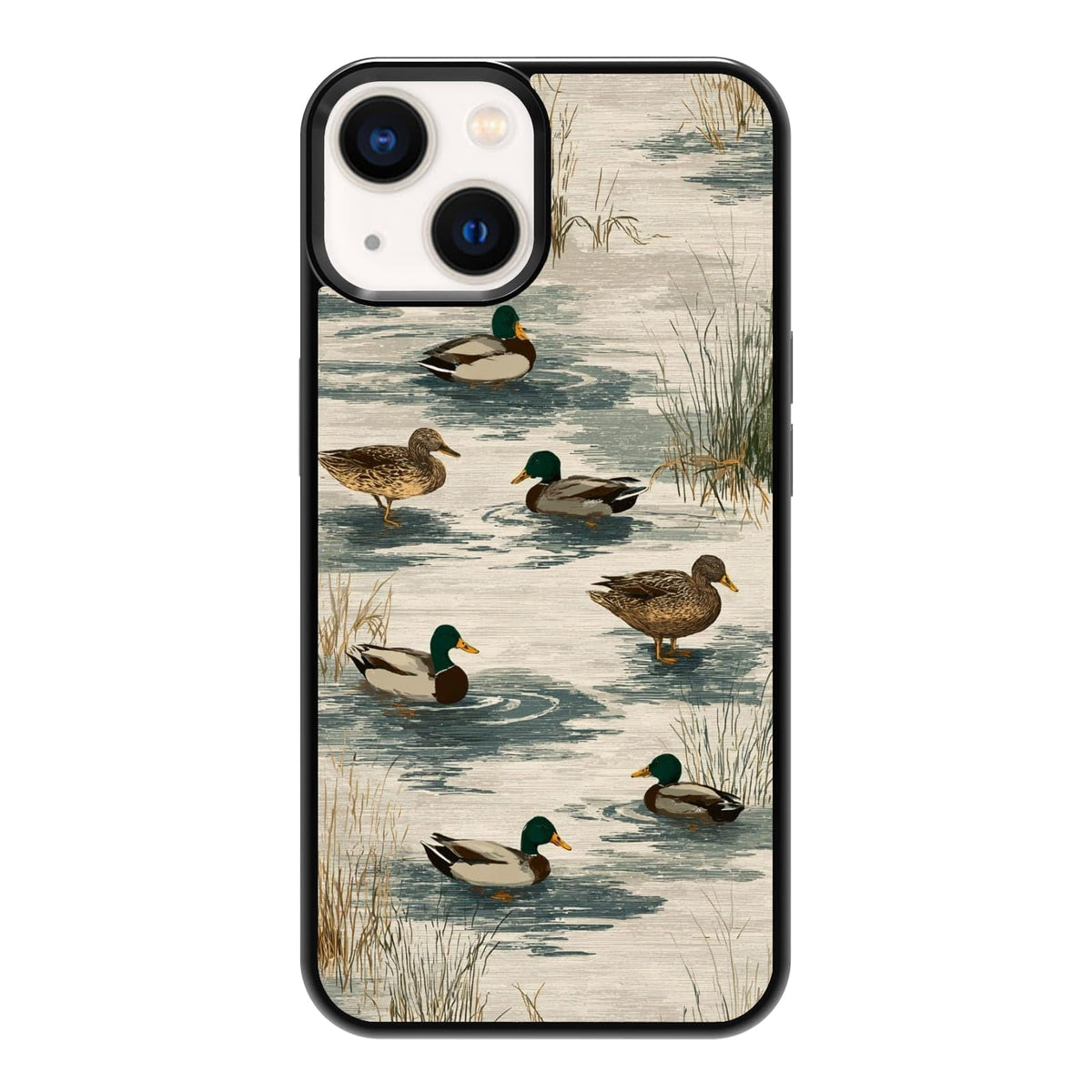 Elegant Forest Green Botanical Leaf and Plant Illustration Phone Case, Shockproof Protective Cover for iPhone 11 12 13 14 15 16 17 Pro Max Plus Mini XR 7 8 SE