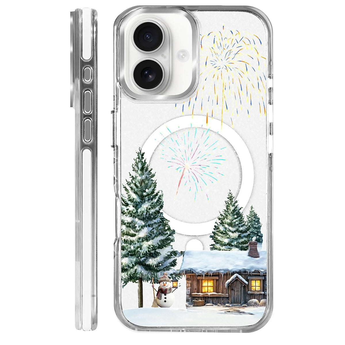 for iPhone 15 Case,Compatible with MagSafe,The Transparent TPU Silicone Protects The Phone Case from Drops, Slips and Fingerprints.Blue Ocean Whale Shark Octopus Turtle Collage