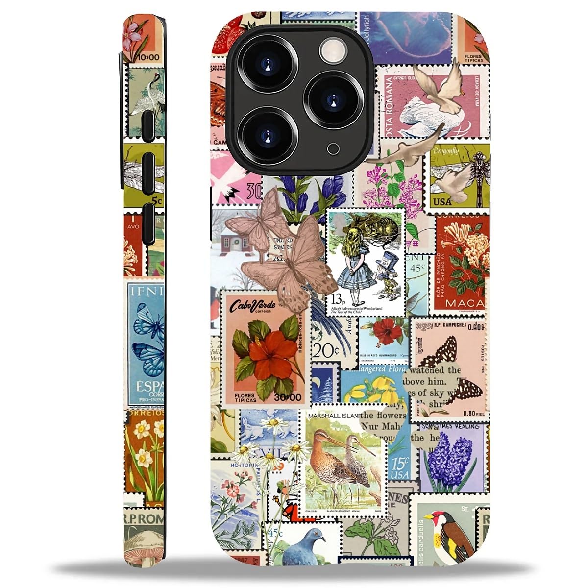 Case for iPhone 16 Pro Max,Aesthetic Frog Pond Splice Exquisitely Pattern Double Protective Phone Cover Cases Soft Silicone for iPhone 16 Pro Max