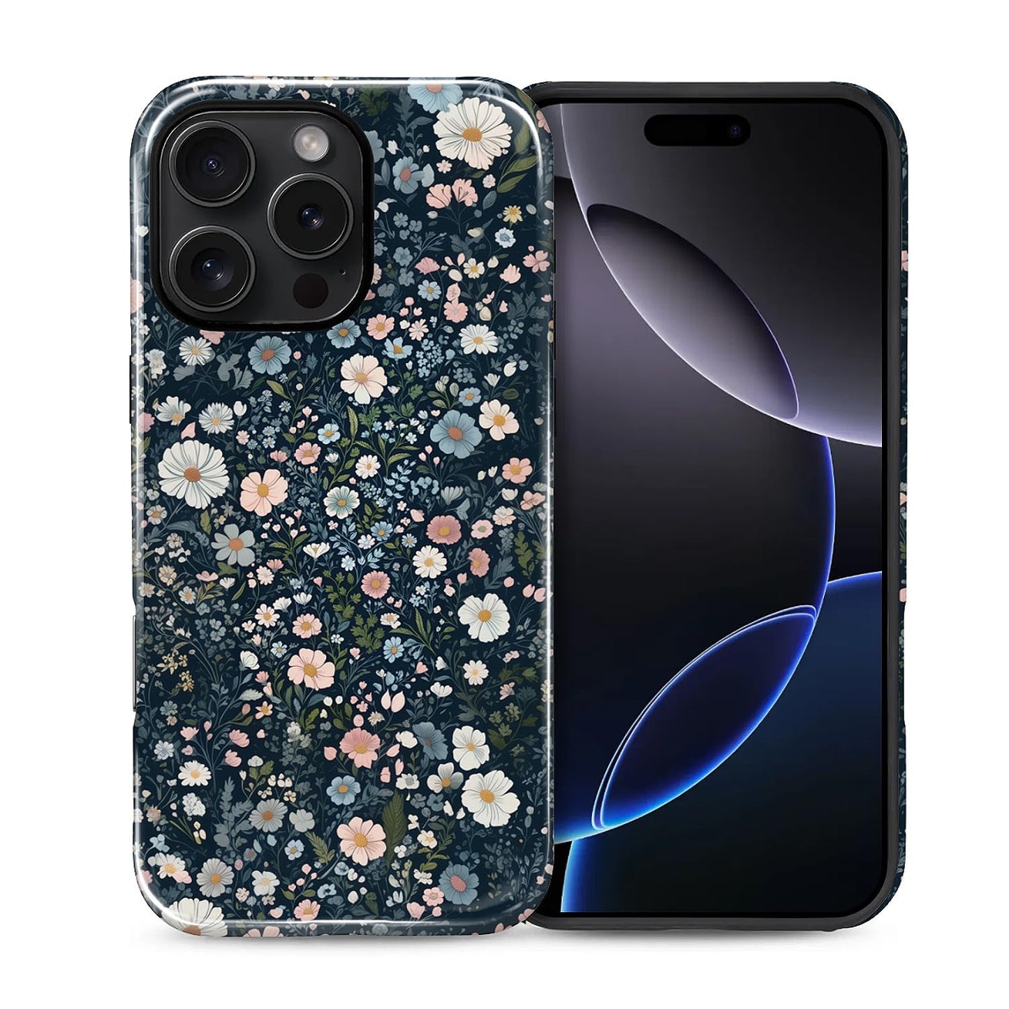 Compatible with iPhone 13 14 Case, Hybrid 2-Layer Case Shockproof Anti-Scratch for Girl Women Boy Men, Plant Collection for iPhone 13 14