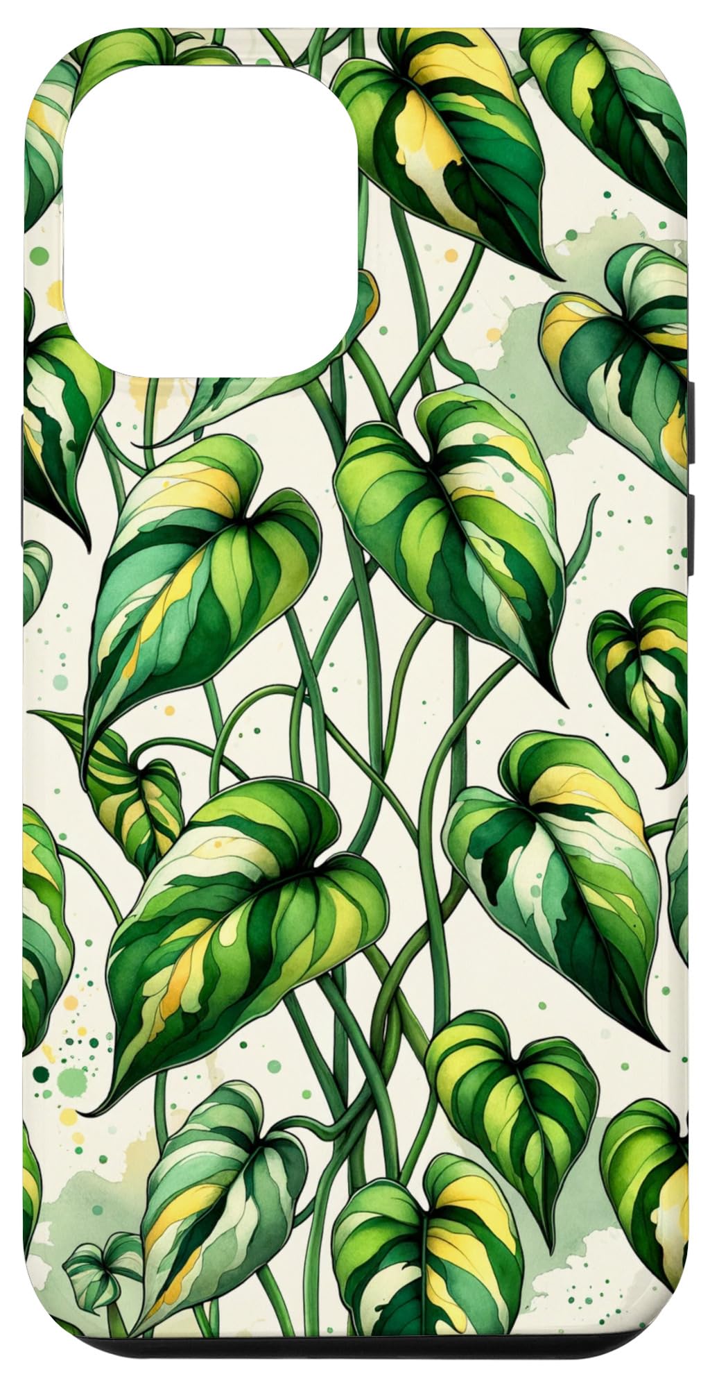 iPhone 14 Nature-Inspired Botanical Pothos House Plant Decorative Case