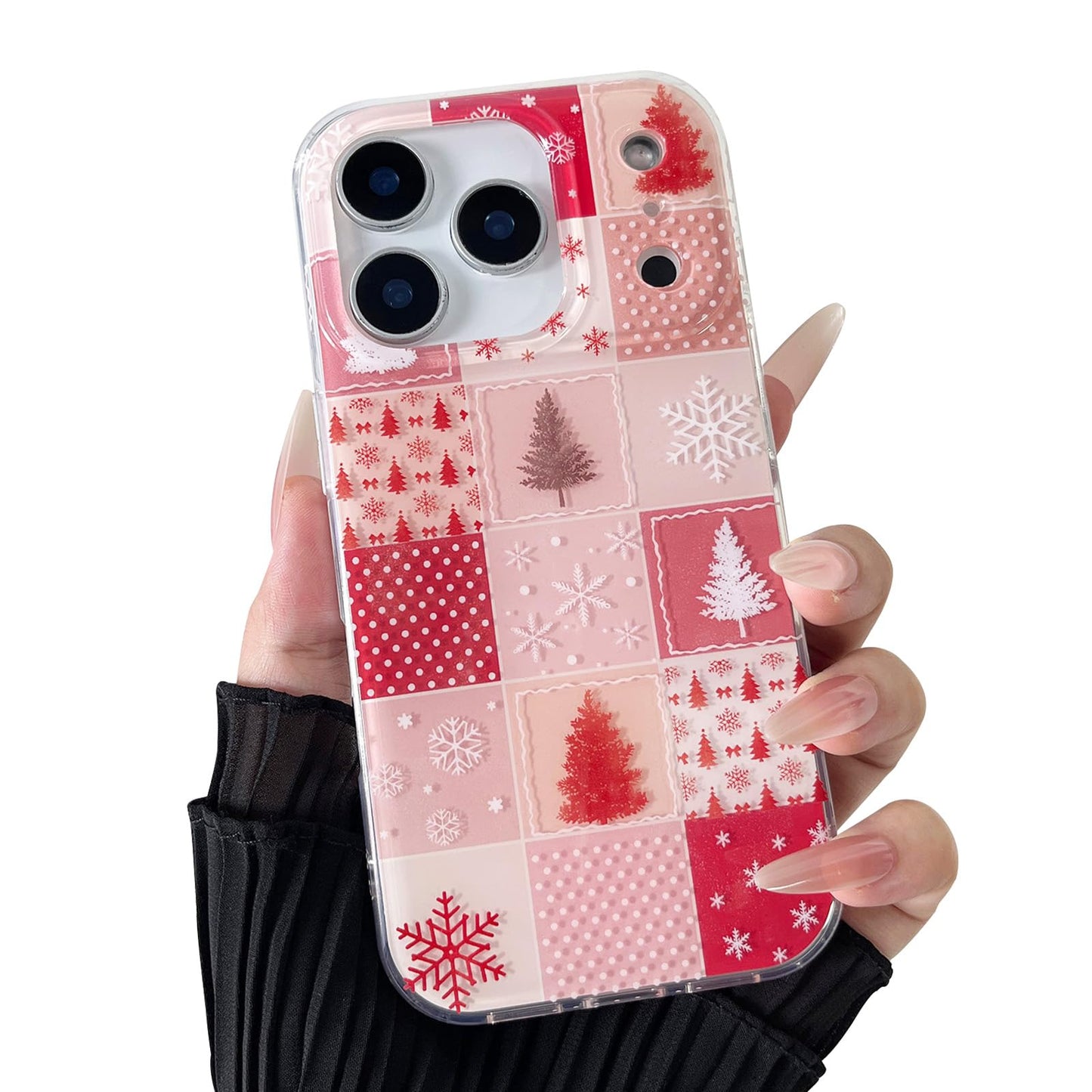 ZTOFERA Cute Aesthetic Case for iPhone 16-Christmas | Drop Protection/Slim and Glossy/Soft TPU Shockproof Phone Cover for Women Girls