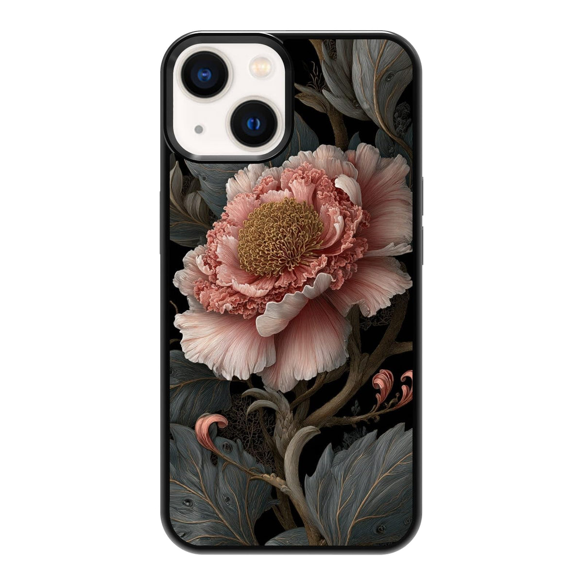 Lush Garden Wildflower Field Green Botanical Nature Aesthetic Phone Case, Shockproof Protective Cover for iPhone 11 12 13 14 15 16 17 Pro Max Plus Mini XR 7 8 SE