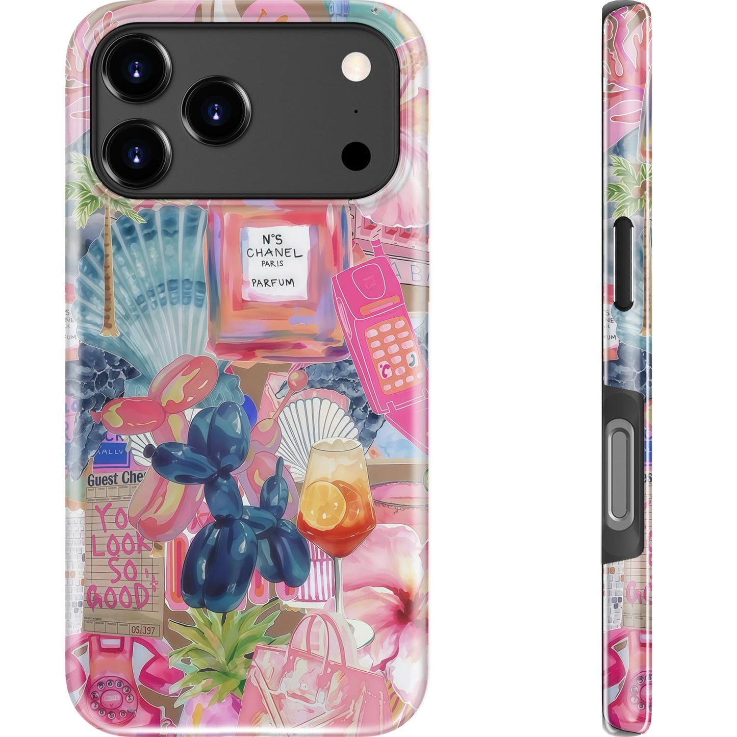 Goodon for iPhone 15 Pro Max Case, Cute Preppy Floral, MagSafe Compatible | Dual-Layer Hard Shell & Silicone, Wireless Charging, Slim Fit Phone Cover with Wildflower Designs for Women Girls