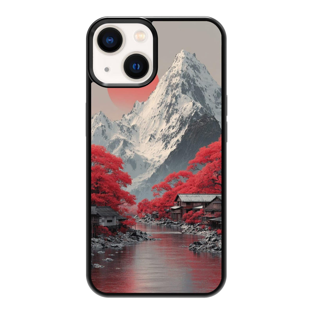 Vibrant Redwood Forest Path Wildflowers Nature Landscape Phone Case, Shockproof Protective Cover for iPhone 11 12 13 14 15 16 17 Pro Max Plus Mini XR 7 8 SE