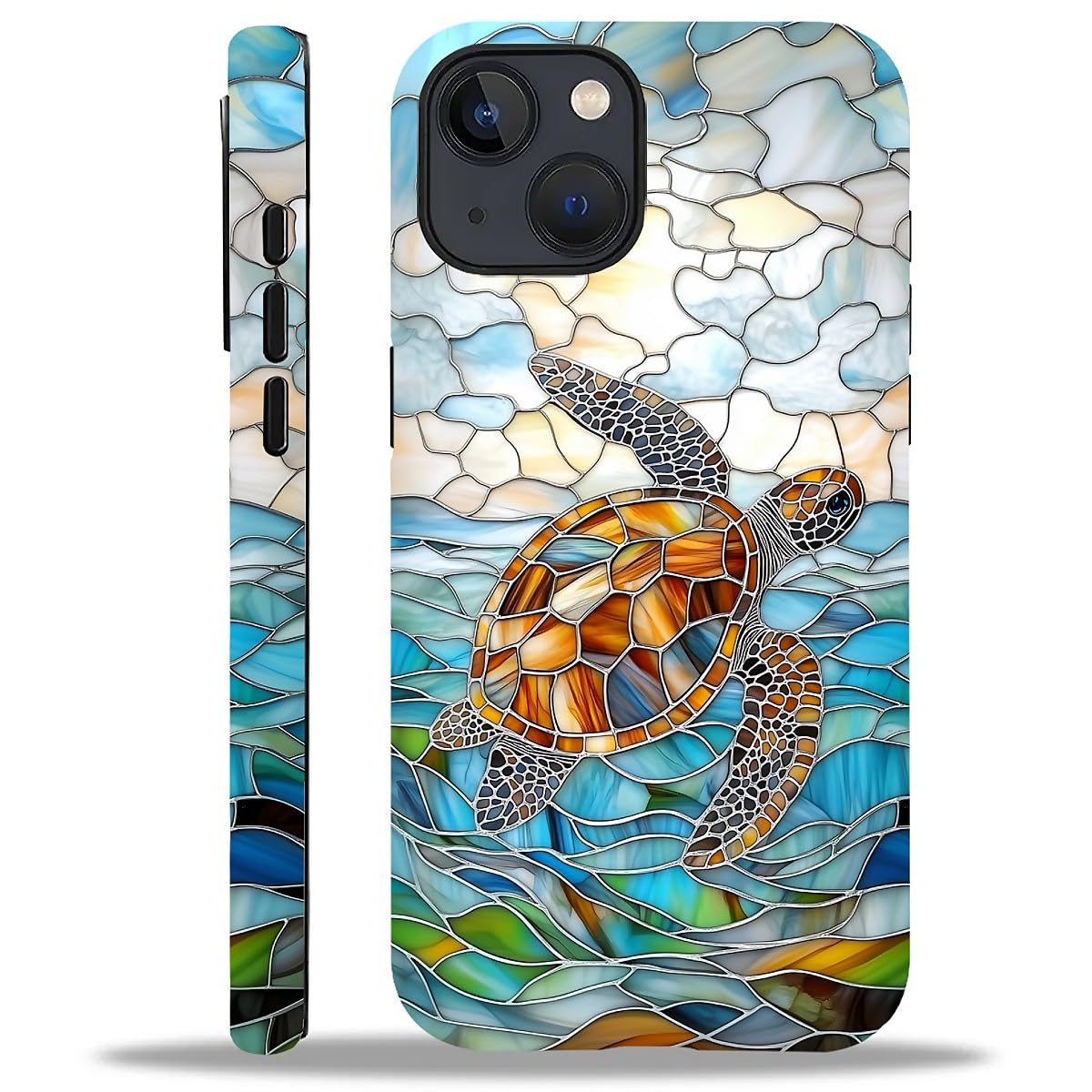 Case Compatible with iPhone 16,Christmas Decorations-Santa Claus Hybrid 2-Layer Hard Shell+Silicone Double Protective Scratch-Resistant Shockproof Case for iPhone 16