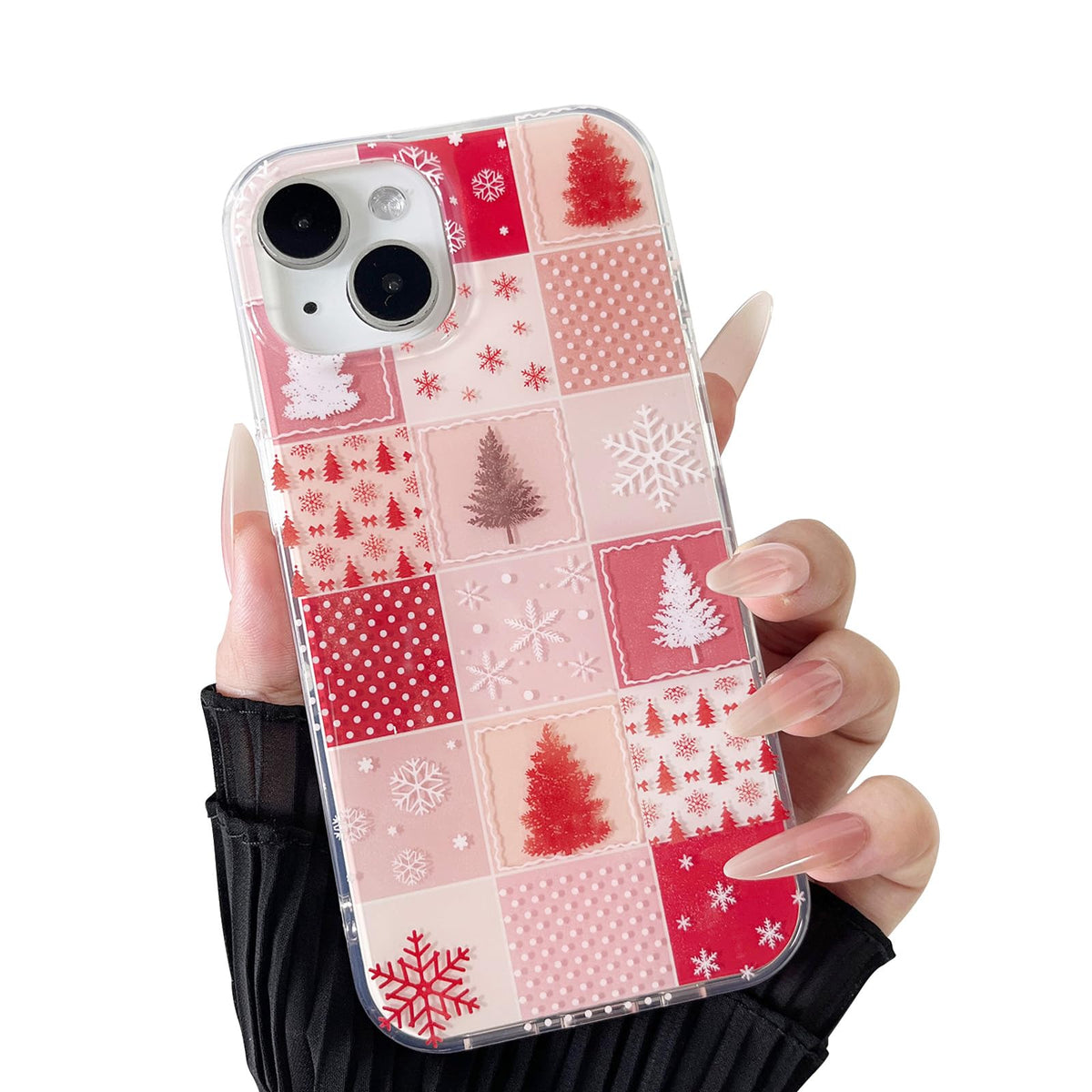 ZTOFERA Cute Aesthetic Case for iPhone 16-Christmas | Drop Protection/Slim and Glossy/Soft TPU Shockproof Phone Cover for Women Girls