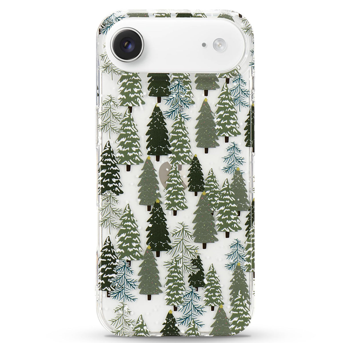 LCHULLE for iPhone 12/12 Pro Christmas Case Xmas Santa Holiday Clear Case | Cute Transparent Design for Women Men Kids, Slim Fit Soft TPU Silicone Shockproof Protective Back Cover - Xmas Tree