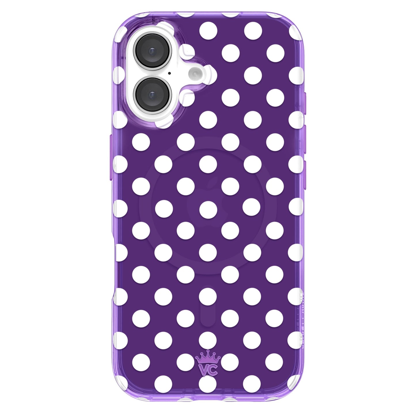VELVET CAVIAR Christmas Phone Case for iPhone 16 - Compatible with MagSafe [10ft Drop Tested] - Holiday Peppermint Glitter Winter Theme