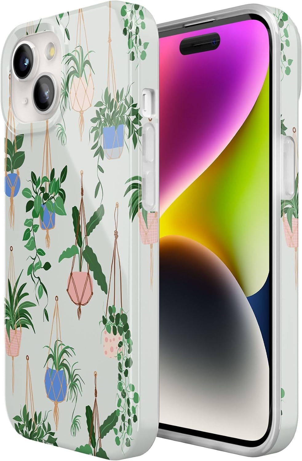 Casely iPhone 15 Case | Hanging Around | Potted Plants Floral | Compatible with MagSafe | Classic Ultra Thin Design
