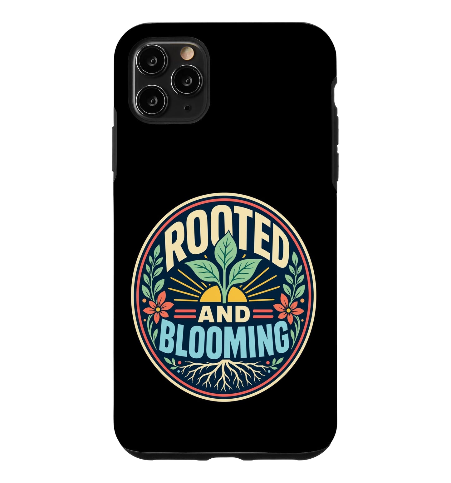 Rooted Blooming Plant Nature Retro Case for iPhone 16