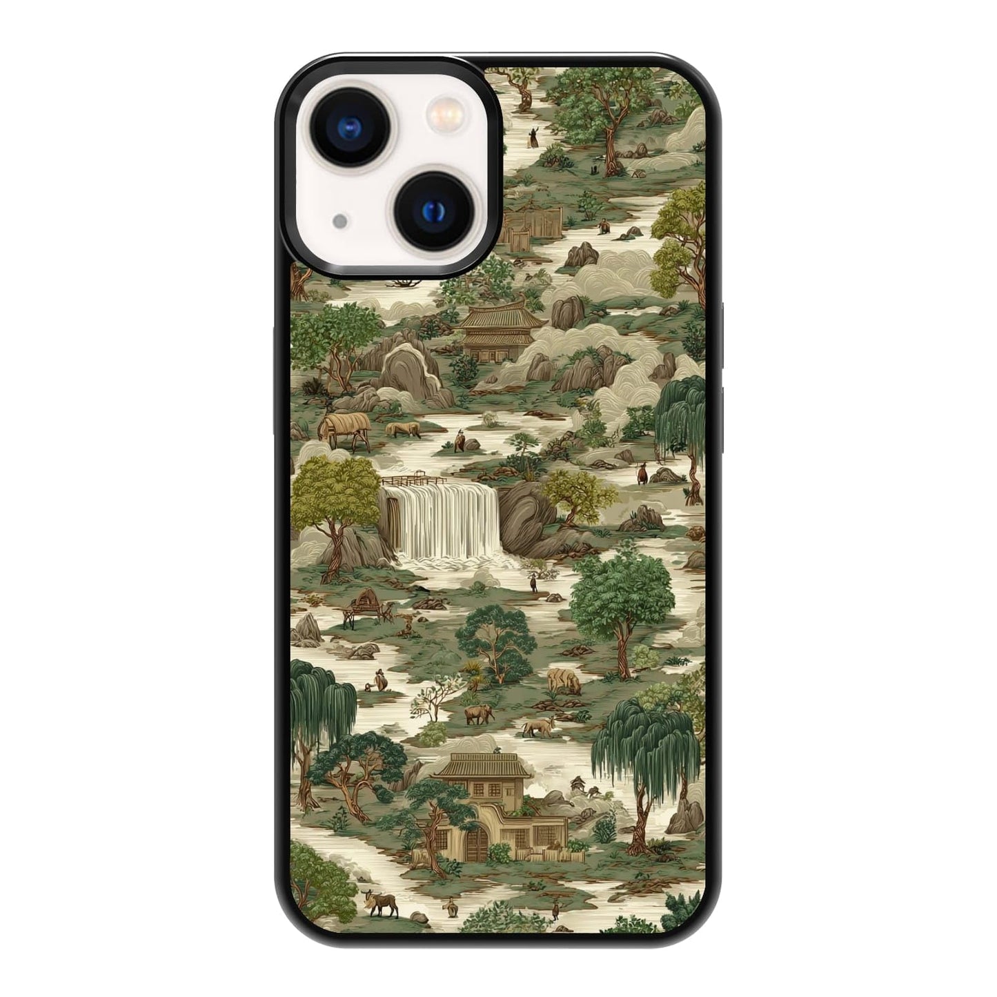 Vibrant Redwood Forest Path Wildflowers Nature Landscape Phone Case, Shockproof Protective Cover for iPhone 11 12 13 14 15 16 17 Pro Max Plus Mini XR 7 8 SE