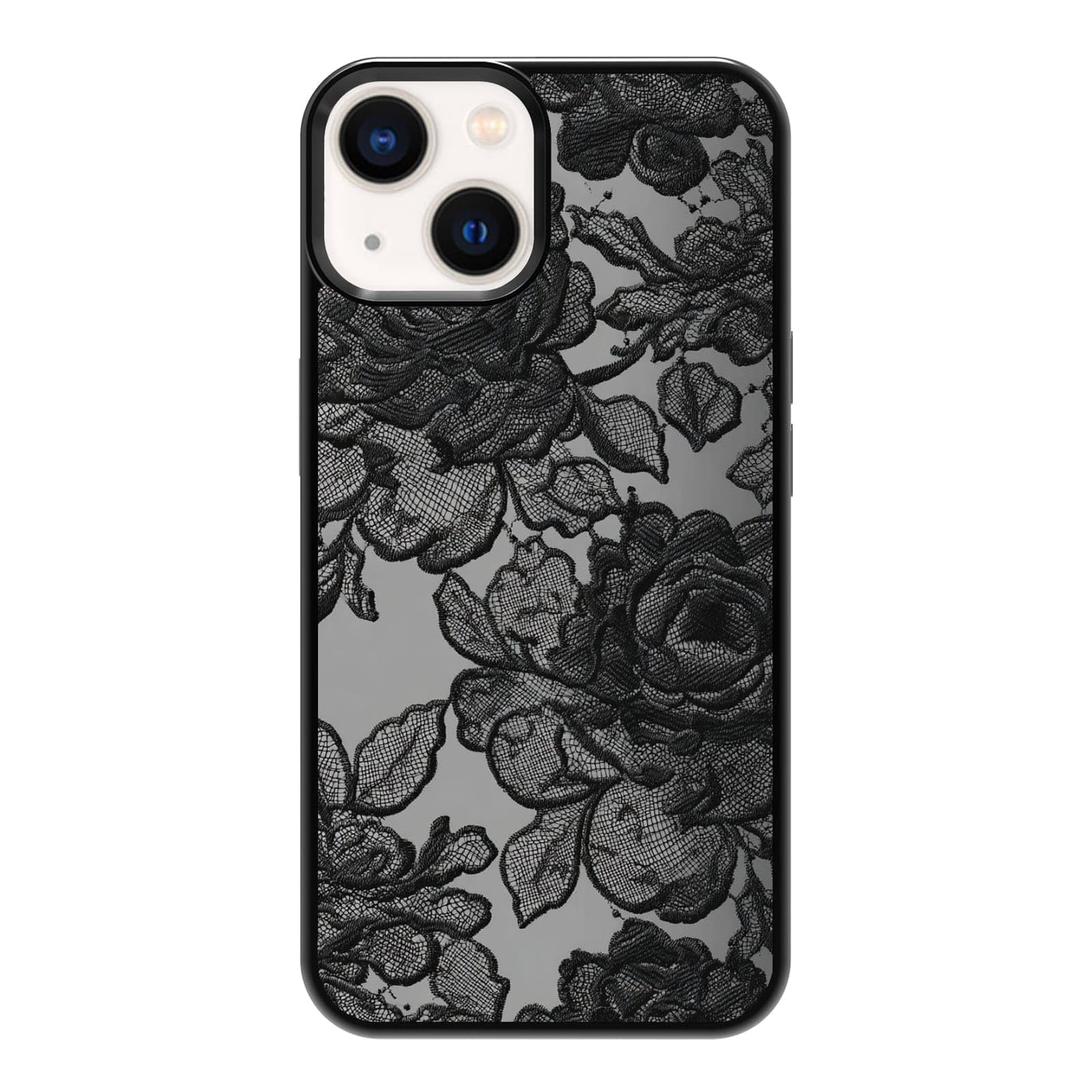 Lush Tropical Monstera Leaves Black Cat Botanical Art Phone Case, Shockproof Protective Cover for iPhone 11 12 13 14 15 16 17 Pro Max Plus Mini XR 7 8 SE