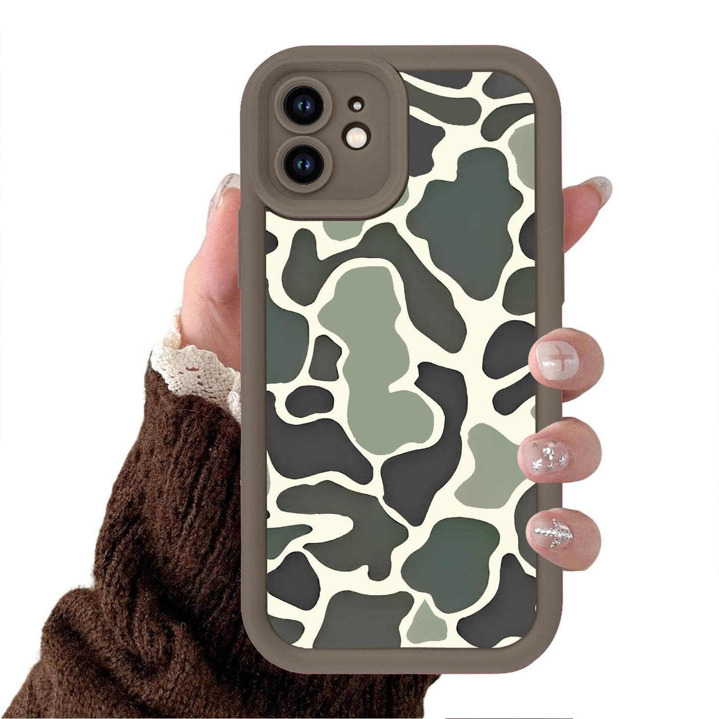 Cute Dinosaur Phone Case for iPhone 15 6.1",Kawaii Cartoon Bubble Cases Funny Design Pattern Cover for Girls Kids Boys,Beige Soft Shockproof Lens Protection Funda for iPhone 15