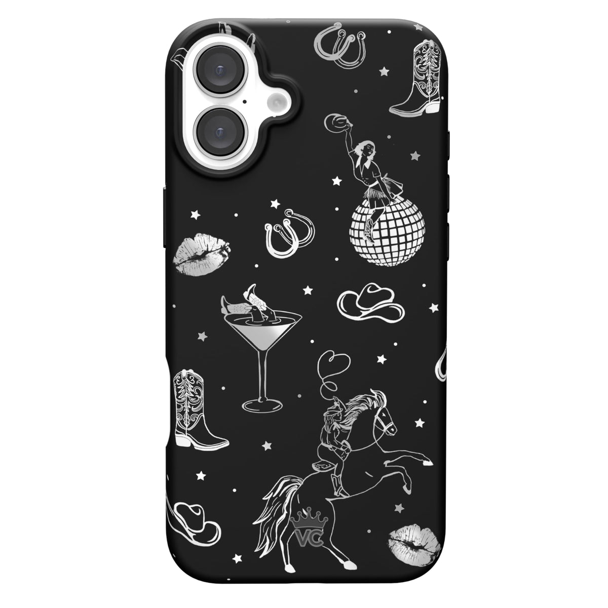 VELVET CAVIAR Christmas Phone Case for iPhone 16 - Compatible with MagSafe [10ft Drop Tested] - Holiday Peppermint Glitter Winter Theme