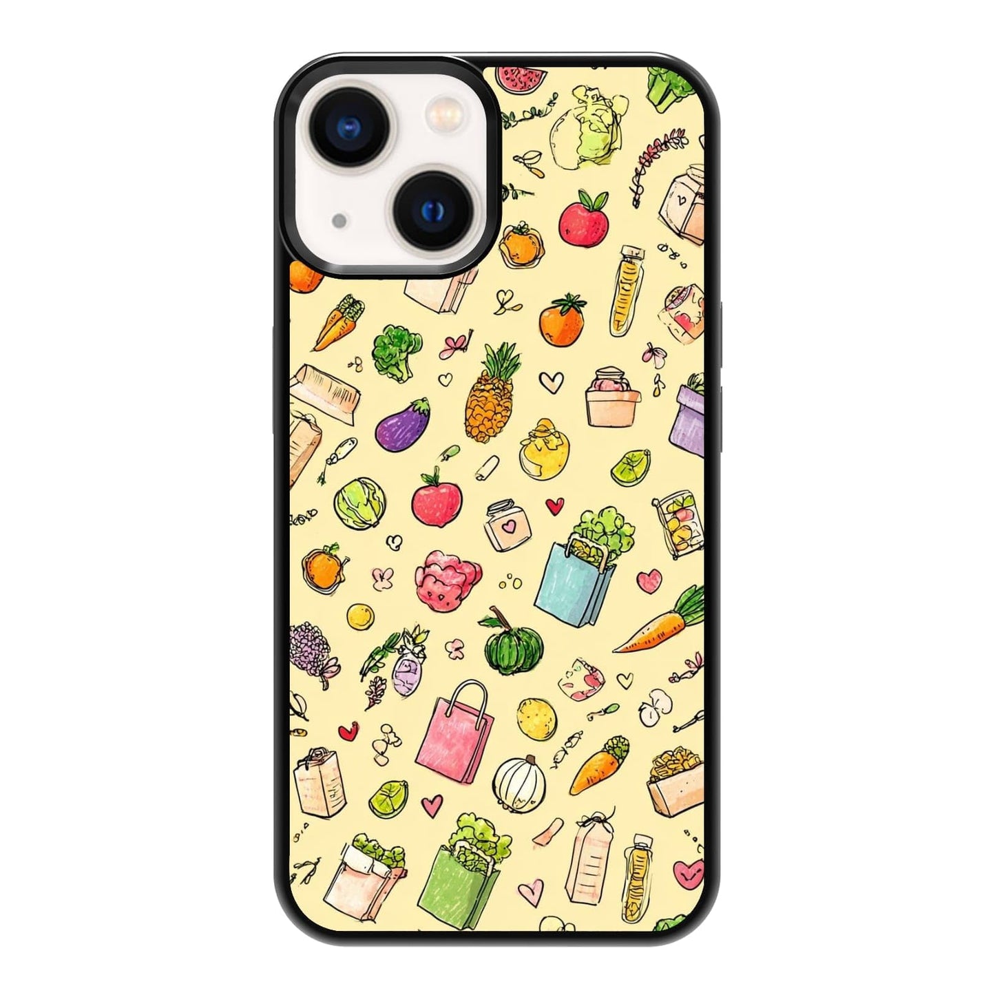 Nature Stained Glass Green Forest Tree Sunlight Phone Case, Shockproof Protective Cover for iPhone 11 12 13 14 15 16 17 Pro Max Plus Mini XR 7 8 SE
