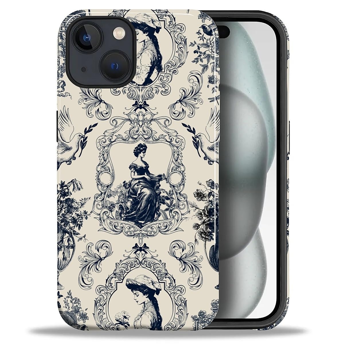 CARLOCA Case for iPhone 16 Pro,Vintage Cat Animal Pet Lover Collage Design Hybrid Dual Protection Soft TPU + Hard PC, Shockproof & Anti-Scratch Cover Men Women Stylish Protective Phone Case