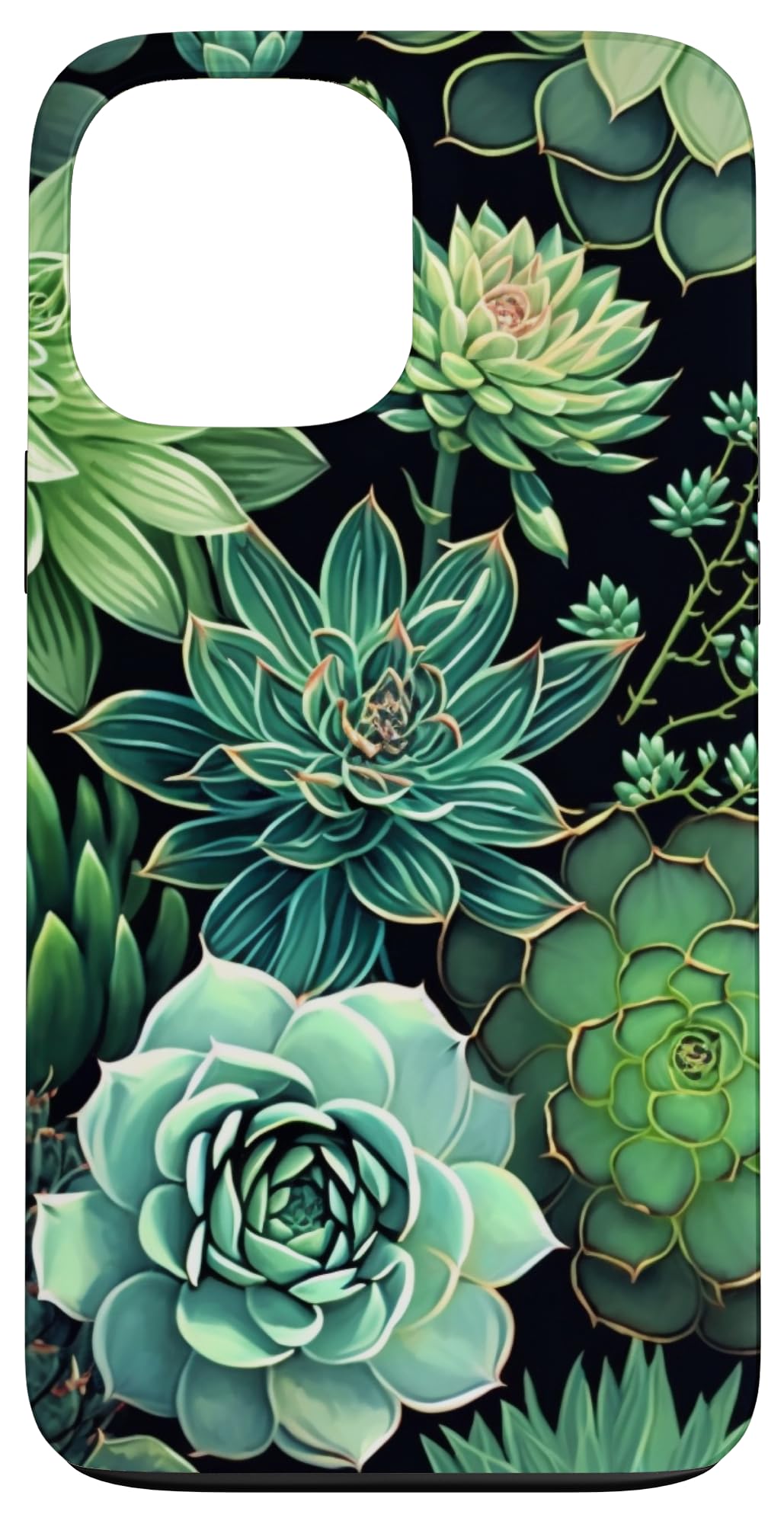 Succulent Plant Botanical Green Floral Pattern Flower Cactus Case for iPhone Air