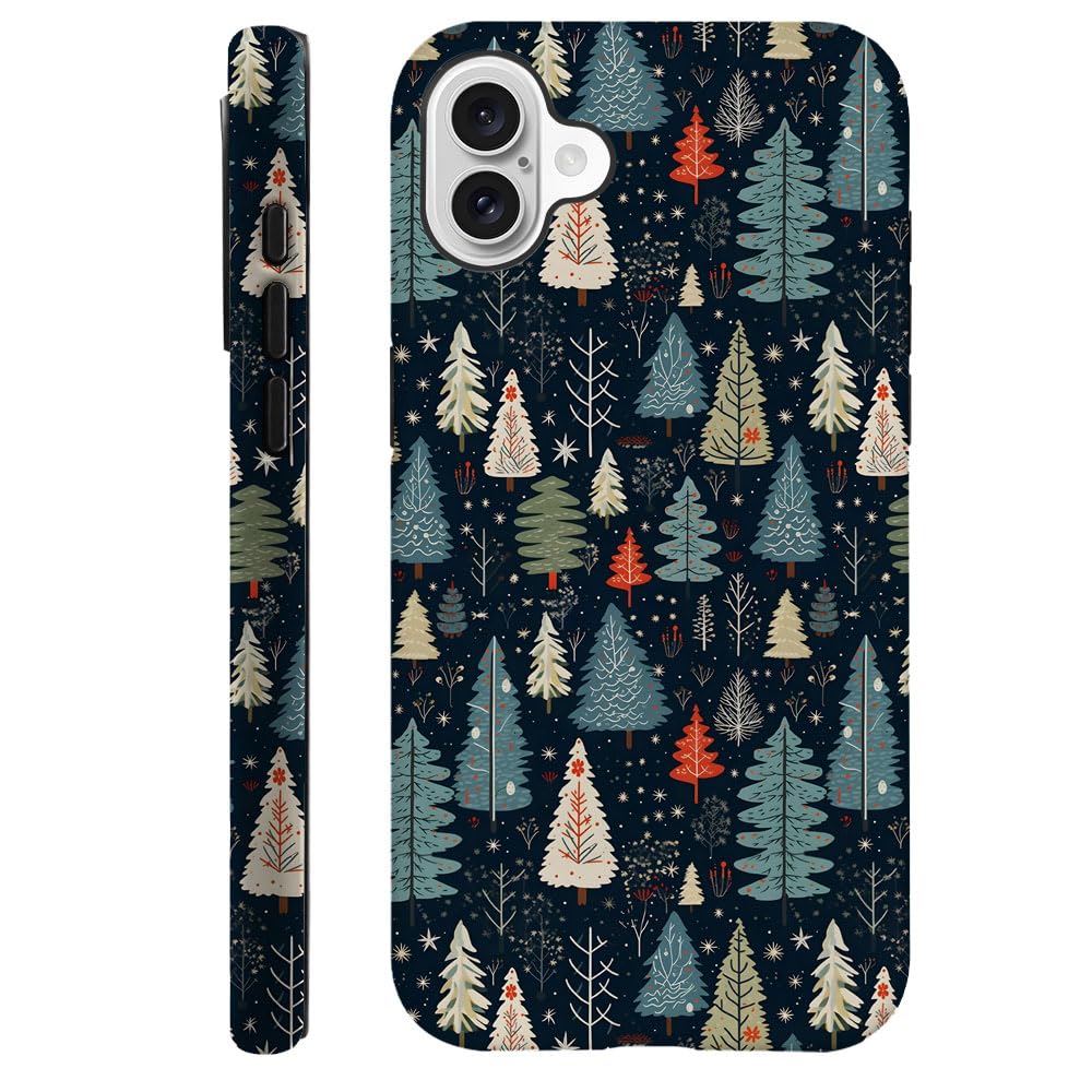 Compatible with iPhone 15 Pro,Durable & Shockproof Phone Case Cover Design - Christmas Retro Doodle