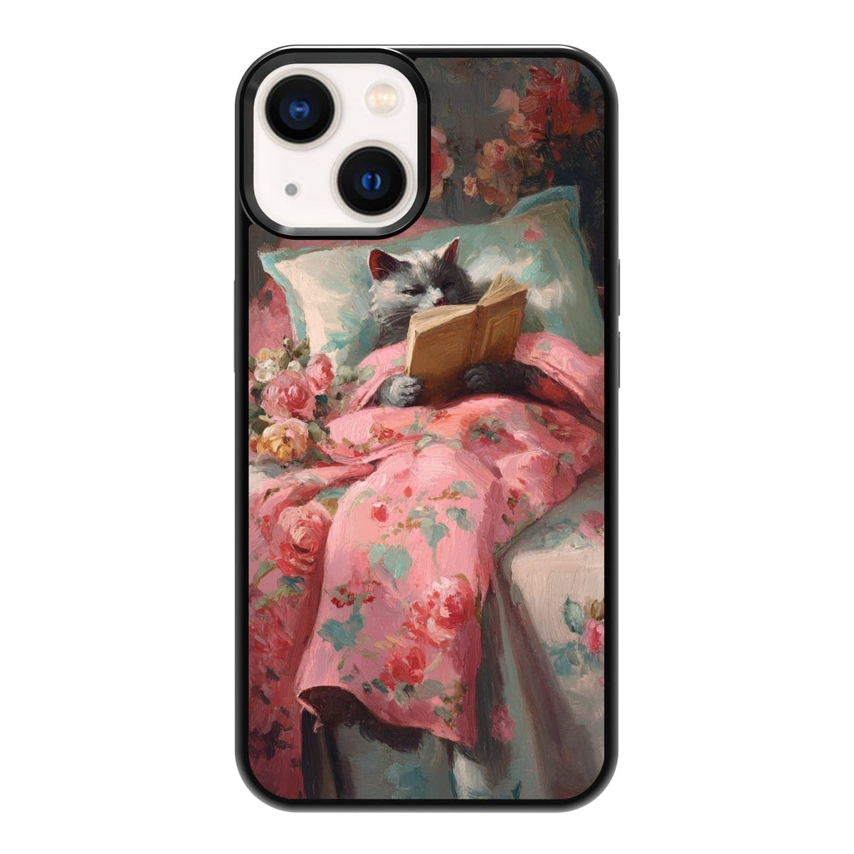 Plant Lover Black Cat Houseplants Indoor Garden Aesthetic Phone Case, Shockproof Protective Cover for iPhone 11 12 13 14 15 16 17 Pro Max Plus Mini XR 7 8 SE