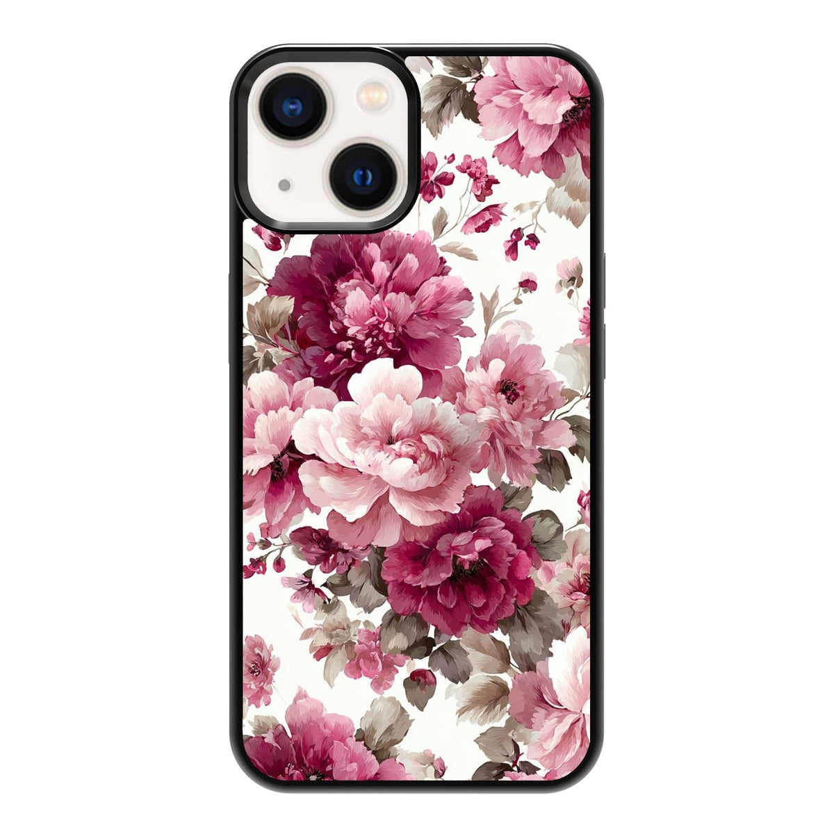 Vintage Green Herb Botanical Leaf Sketch Nature Phone Case, Shockproof Protective Cover for iPhone 11 12 13 14 15 16 17 Pro Max Plus Mini XR 7 8 SE