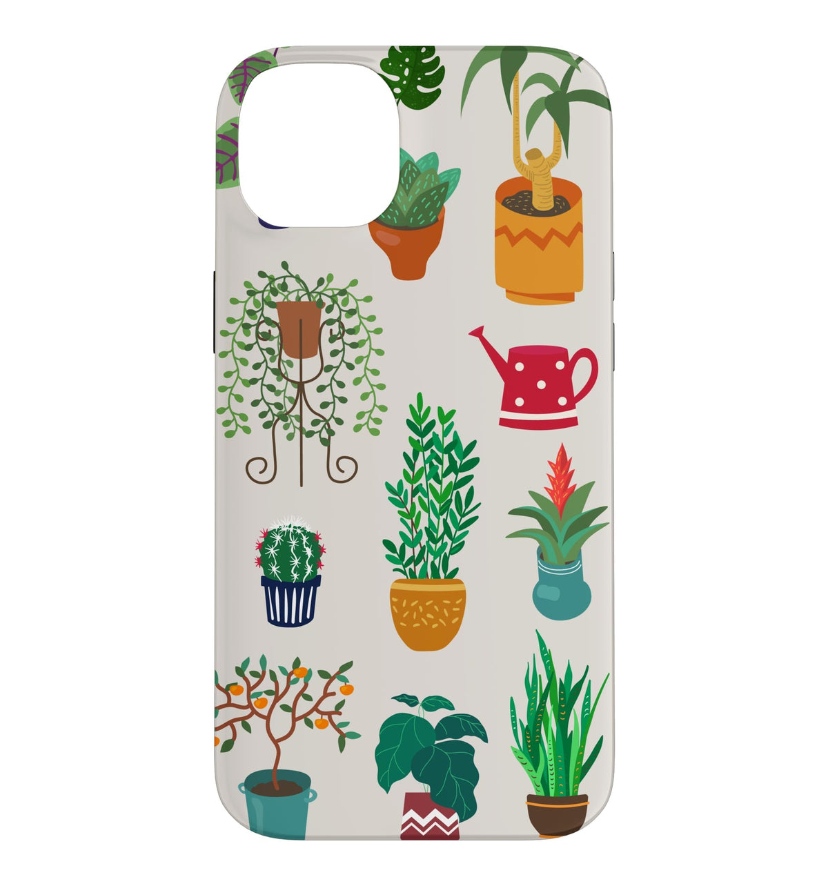 Indoor and Outdoor Plant Illustrations | Boho Nature Art Case for iPhone 16