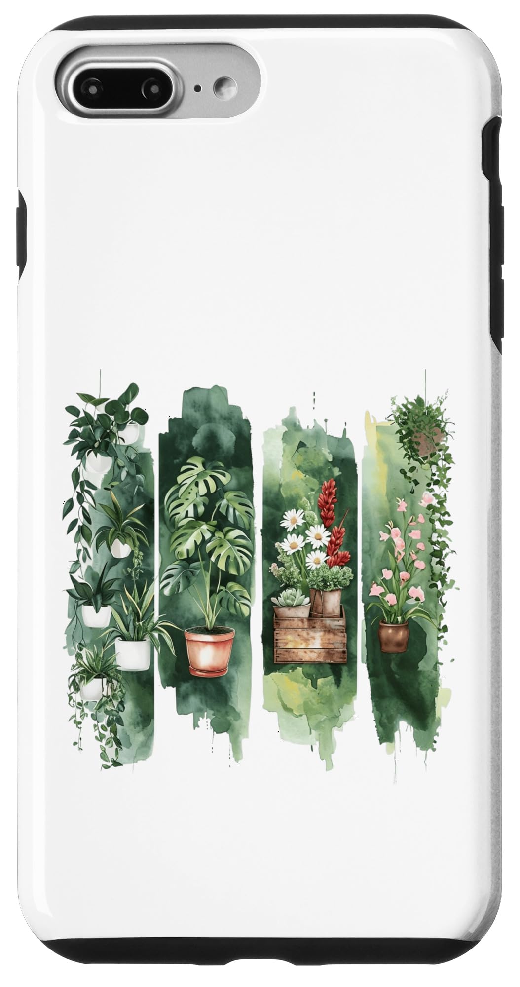 Watercolor Potted Houseplants Botanical Art Case for iPhone 16