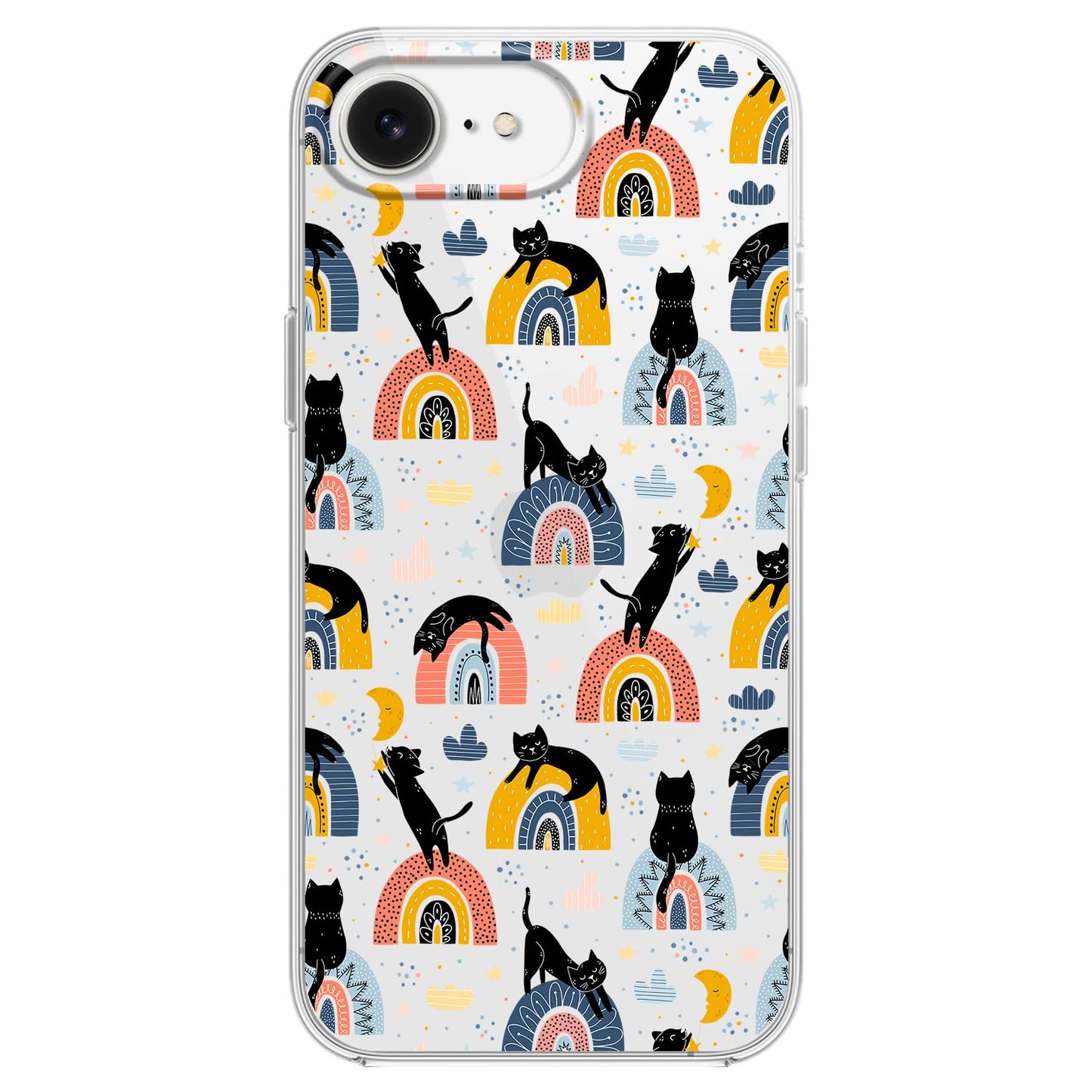 Blingy's for iPhone 17e Case/iPhone 16e Case, Fun Dog Style with Paw Print Pattern Cute Cartoon Animal Design Transparent Soft TPU Protective Clear Case 6.1 inch (Dogs w/Prints)